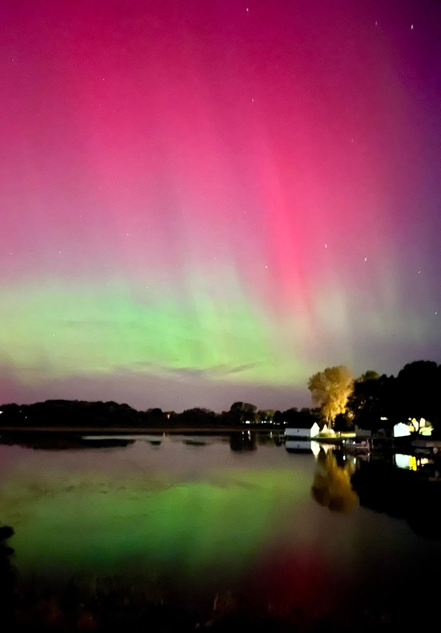 Green Lake northern lights